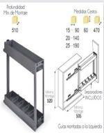 BOTELLERO NEO SYSTEM ALT 70 MOD 15 GRAFITO